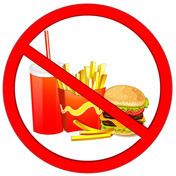 Fast food etiketi — Stok Vektör