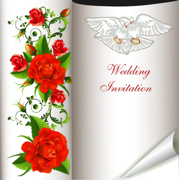 Convite de casamento Vetores De Stock Royalty-Free