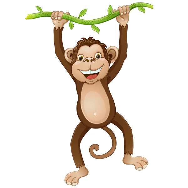 Desenho animado macaco engraçado — Vetor de Stock