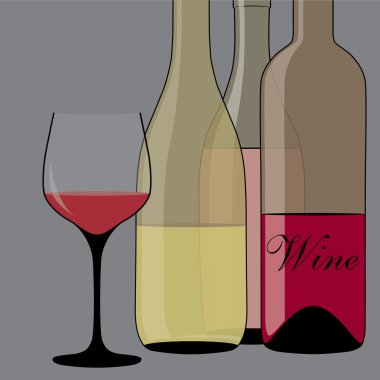 şarap ile radar siyah desen.