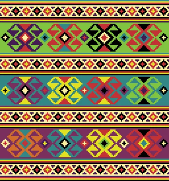 Arrière-plan avec motifs ethniques . — Image vectorielle