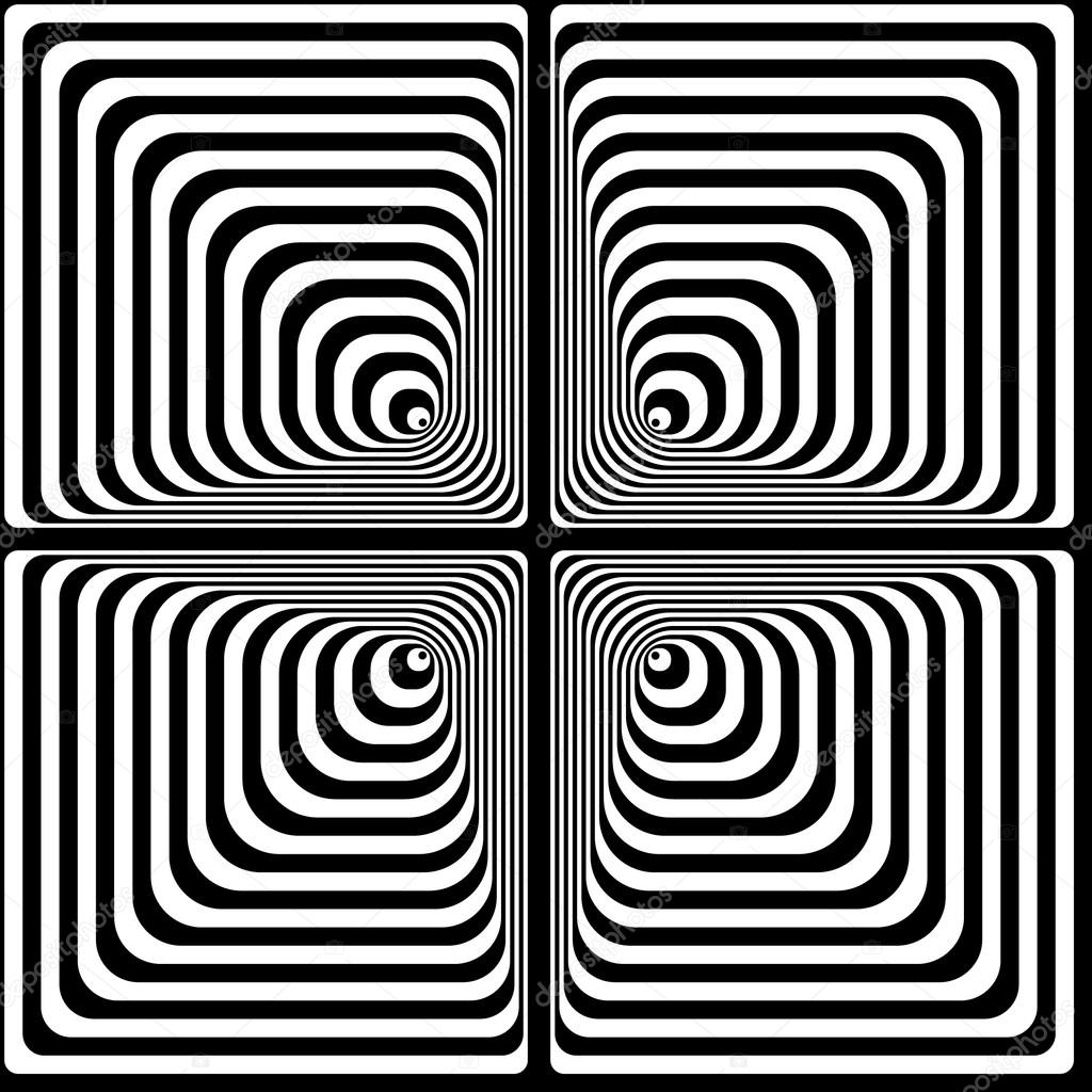 Vasarely optical effect