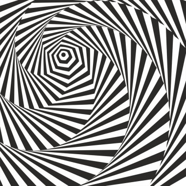 siyah-beyaz optik yanılsama. Vasarely optik etkisi.