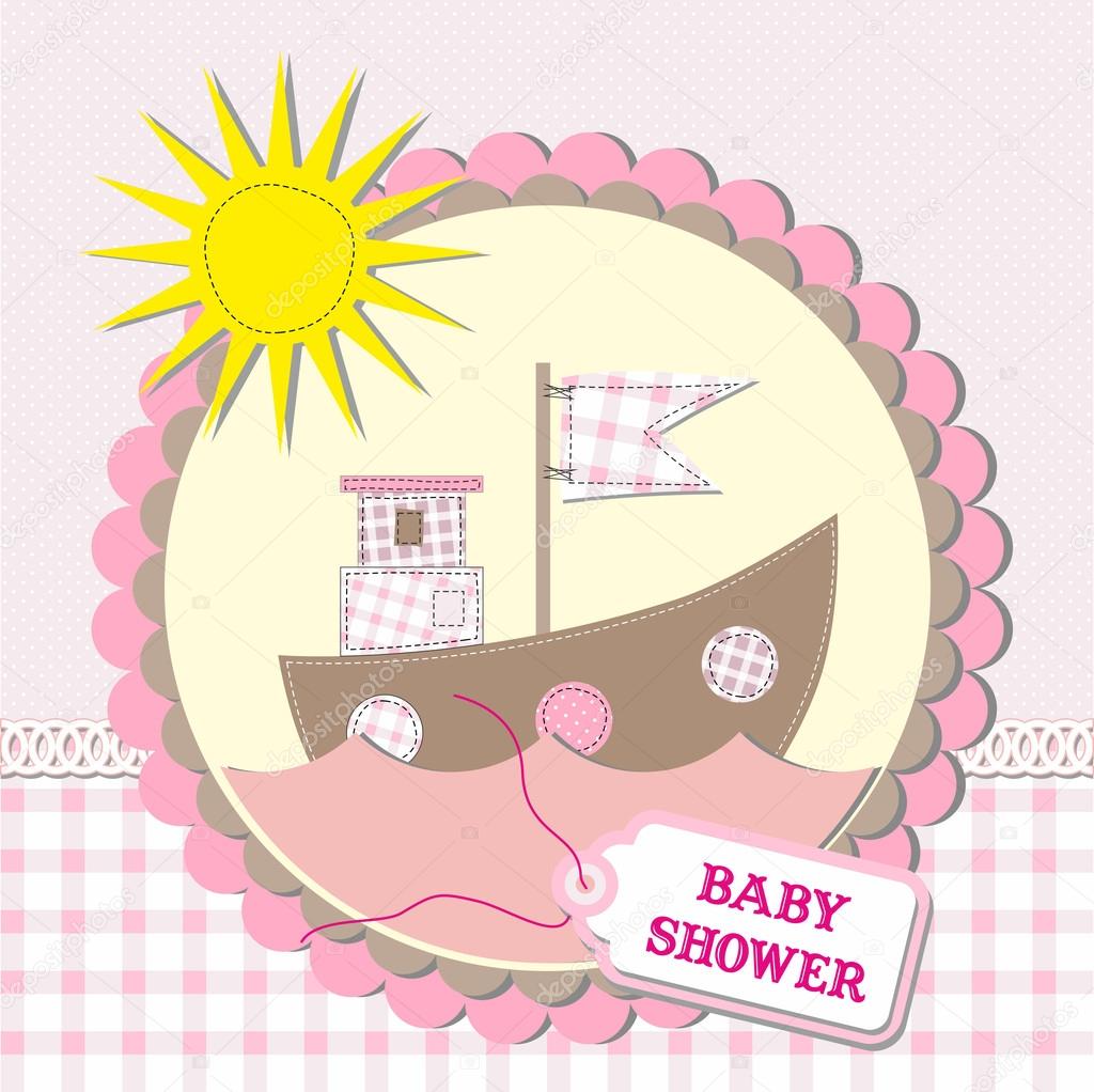 Baby shower scrapbooking card design