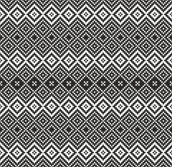 Pattern in zigzag - black and white — Stock Vector
