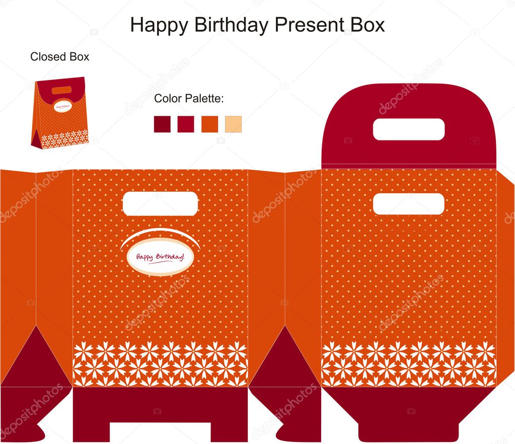 Happy Birthday Present Box