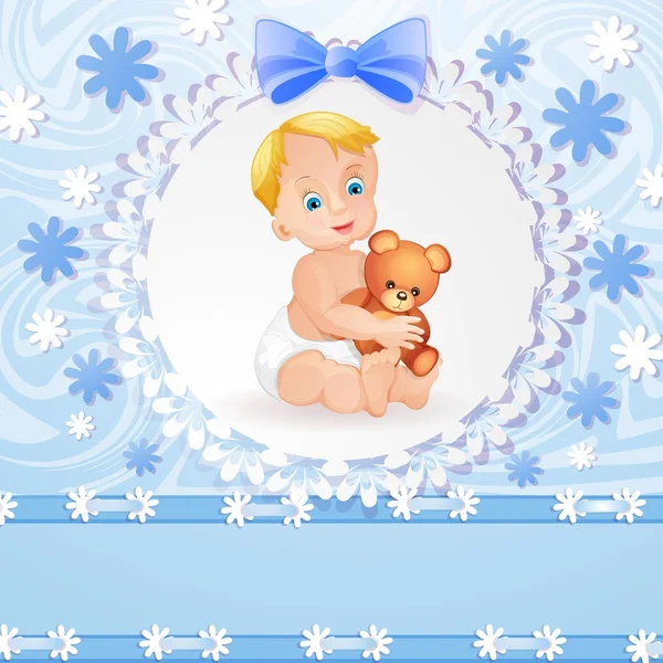 Baby boy background — Stock Vector