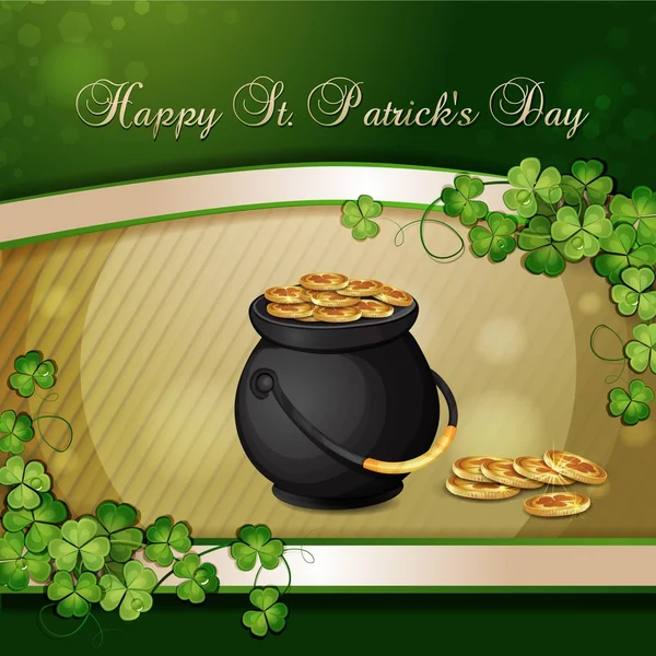 St. Patrick 's Day Karte — Stockvektor