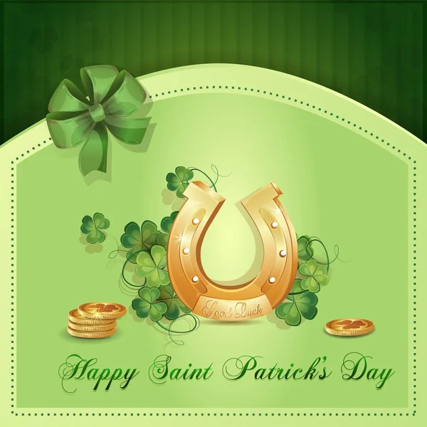 Saint Patrick's Day card — Stock Vector