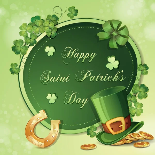 Saint Patrick's Day card — Stock Vector