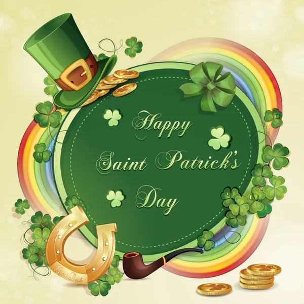 Saint Patrick's Day card — Stock Vector