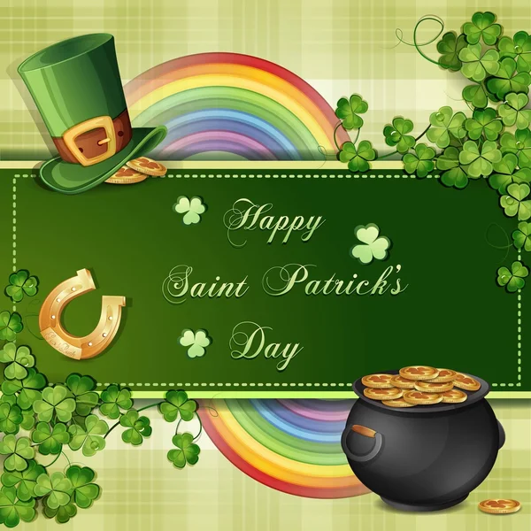 St. Patrick 's Day Karte — Stockvektor