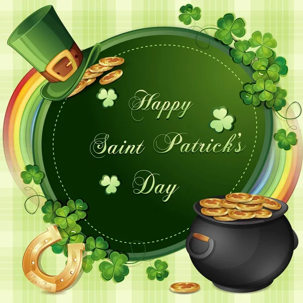 St. Patrick 's Day Karte — Stockvektor