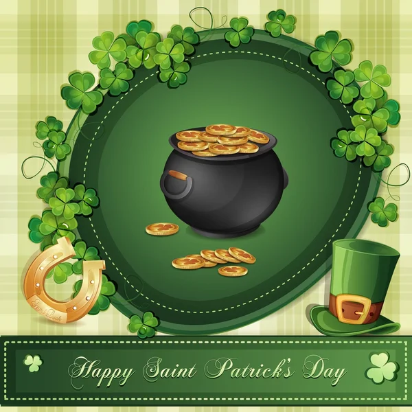 Saint Patrick's Day card — Stock Vector