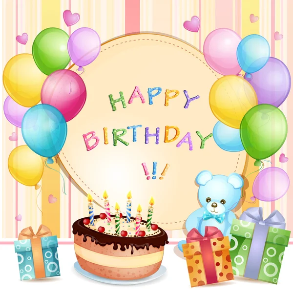 Birthday card — Stock Vector