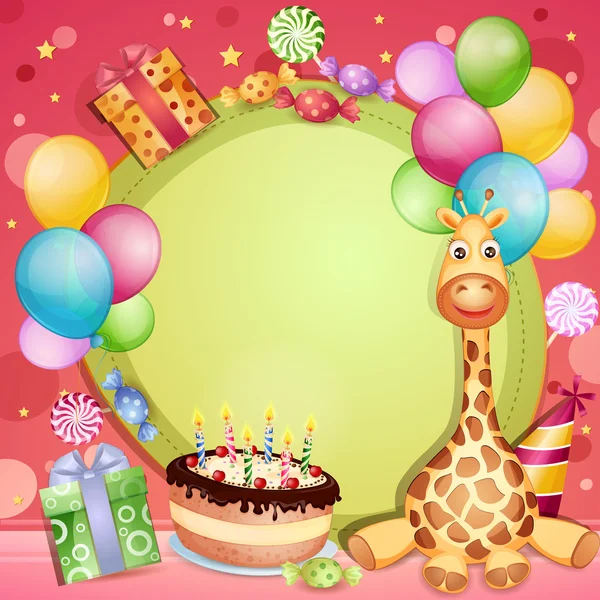 Carte d'anniversaire — Image vectorielle