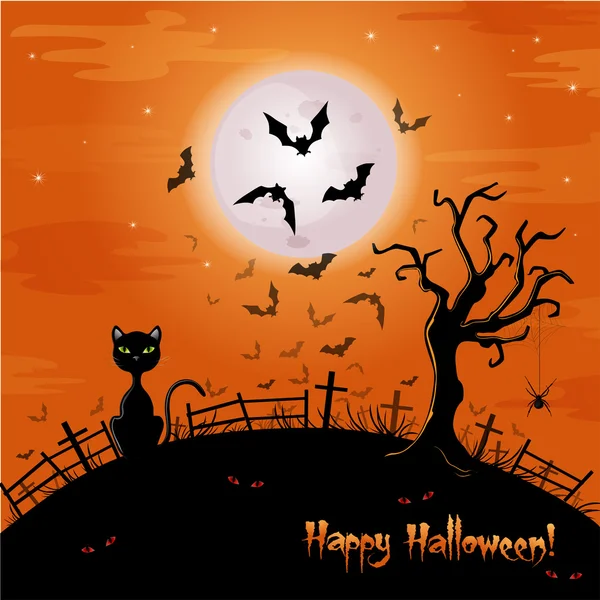 Halloween illustration. — Stock Vector