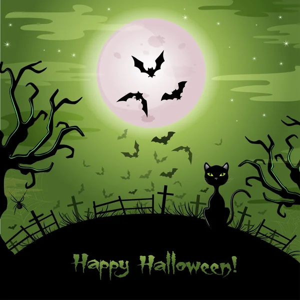 Halloween illustration. — Stock Vector