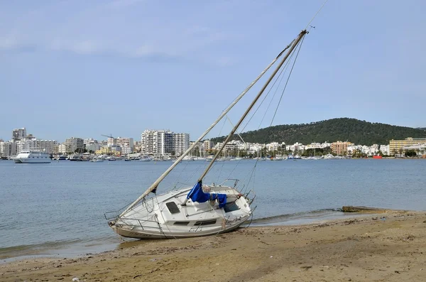 Boating accident Stock Image