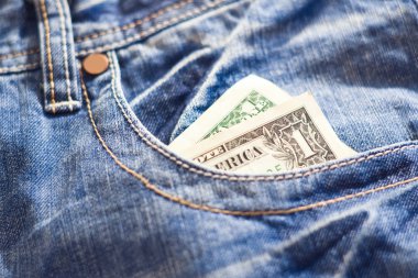 bir dolar Jeans