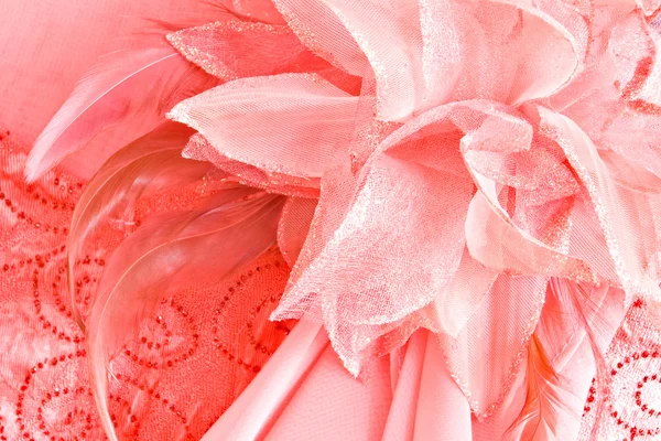 Detalhe do vestido rosa — Fotografia de Stock