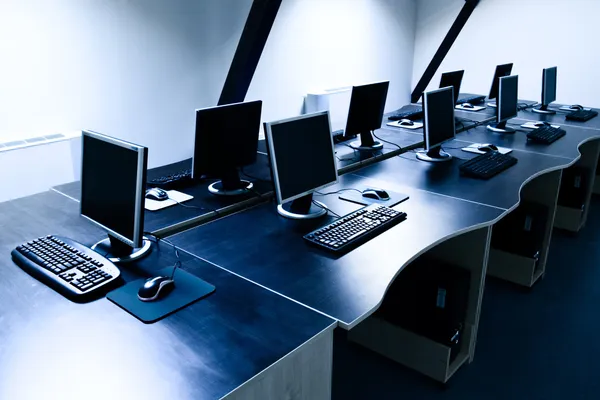 Sala de computadores Imagem De Stock