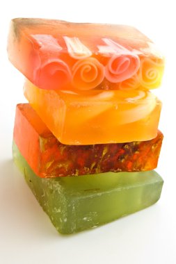 izole sabunlar yığını