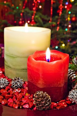 İki Noel mumlar
