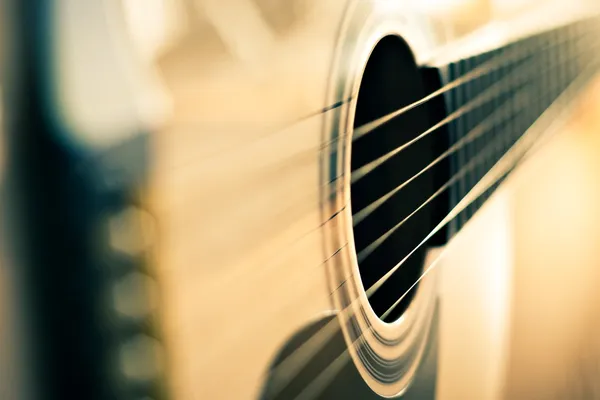 Detalhe da guitarra — Fotografia de Stock