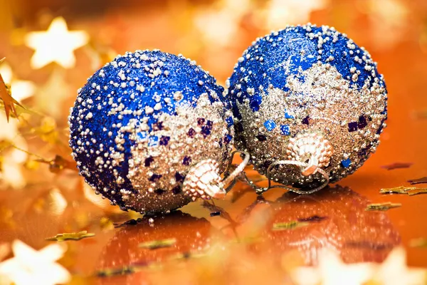 Due palle di Natale — Foto Stock