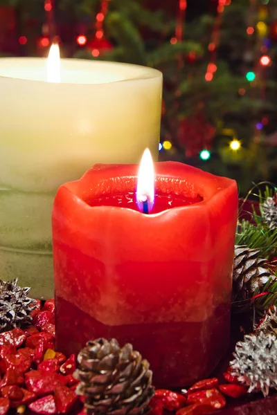 Christmas candles — Stock Photo, Image