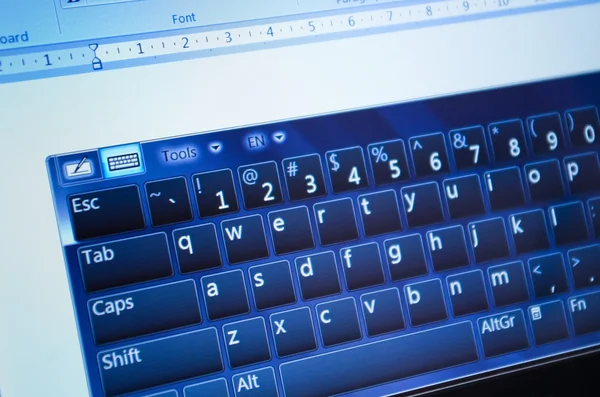 On-screen keyboard — Stock Photo, Image