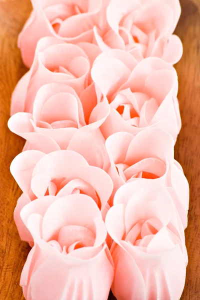 Mydło różowe kwiaty — Zdjęcie stockowe