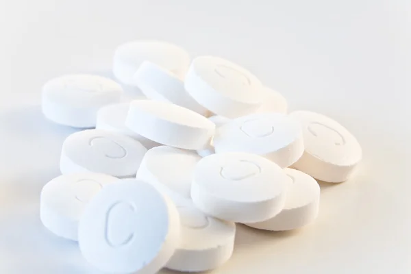 White pills — Stock Photo, Image