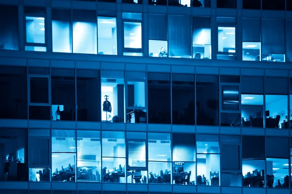 Offices blue toned — Stock Photo, Image