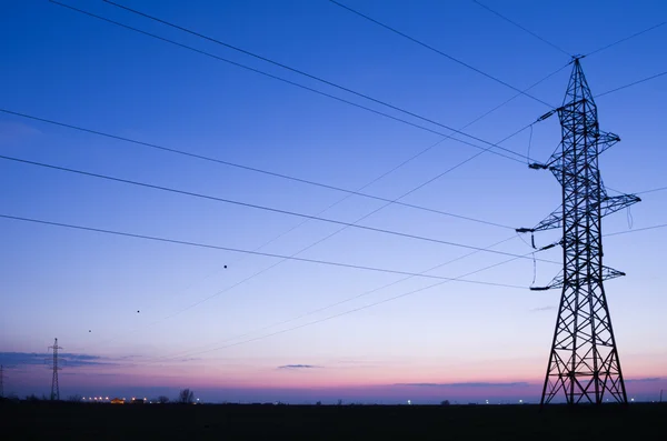 Elektrik hattı. — Stok fotoğraf