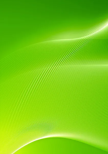 Verde abstracto con líneas curvas — Foto de Stock