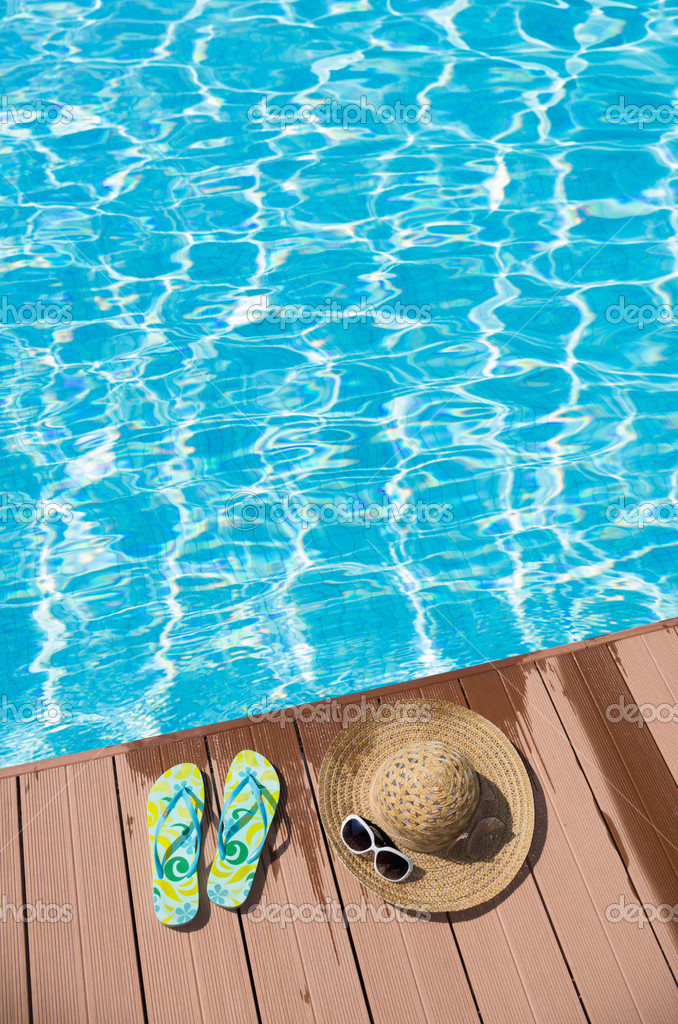 swimming pool flip flops