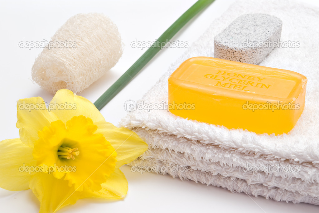 soap and flower