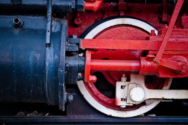 buharlı lokomotif detay