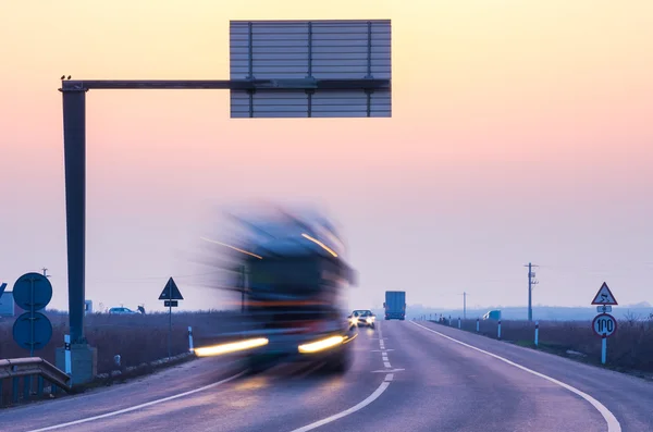 Truck in motion — Stock Photo, Image