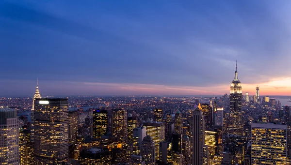 Нью-Йорк Скайлайн — стоковое фото
