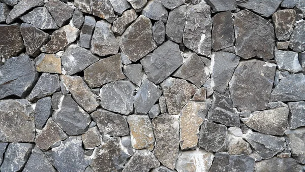 Raue Wand Textur Hintergrundsammlung Grau Angeordnete Steinoberfläche Der Mauer Strukturierter — Stockfoto