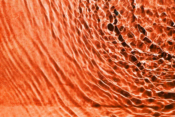 Het Ruwe Rimpelwater Van Rechter Bovenhoek Textuur Oranje Kleur Een — Stockfoto