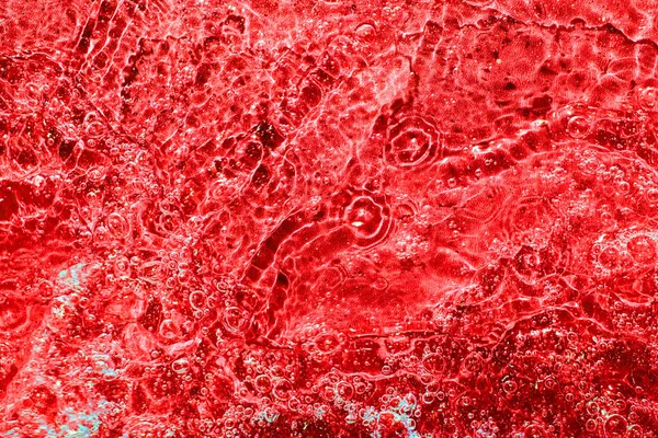 Abstracte Ruwe Schuimige Watertextuur Rode Kleur Een Achtergrond Patroon Van — Stockfoto