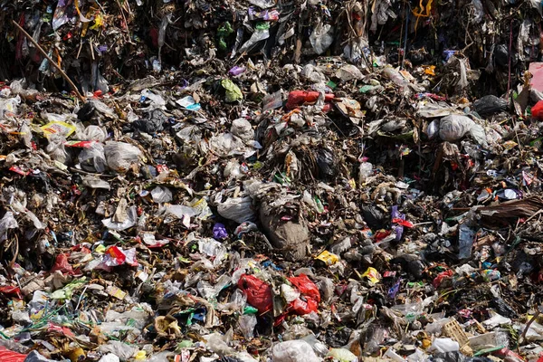 Ponorogo Indonesia 2021 Sea Trash Landfill Modern Civilization Gives Mountains Stock Photo