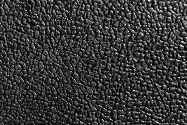 Sztuczna Skóra Tekstura Kolorze Czarnym Kolekcji Wzorów Tła Szczegółowy Element — Zdjęcie stockowe