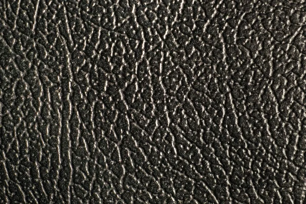 Textura Cuero Artificial Negro Para Una Colección Patrones Fondo Elemento — Foto de Stock