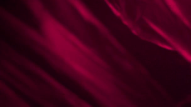Размахивая Мятой Пластиковой Текстурой Красной Неоновой Легкой Текстурой Реалистичные Пластиковые — стоковое видео