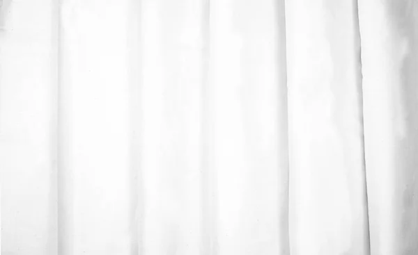 White Fabric Texture Folded Properly Tidy Crumpled White Curtain Concept — Stock Photo, Image
